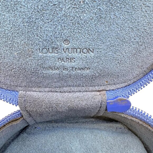 Authentic LOUIS VUITTON Epi Jewelry Case Accessory M48205 Blue Leather #36635896 - Picture 2 of 13